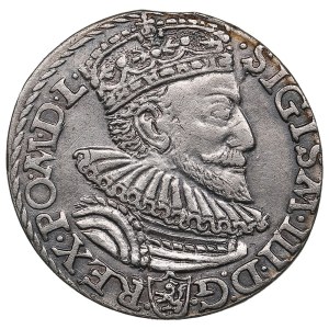 Polish-Lithuanian Commonwealth (Malbork) AR 3 Groszy / Trojak 1592 - Sigismund III Vasa (1587-1632)