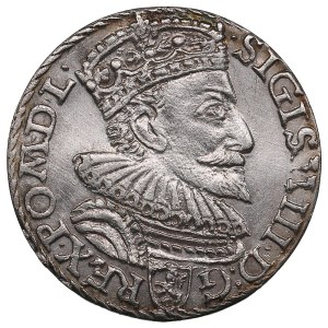 Polish-Lithuanian Commonwealth (Malbork) AR 3 Groszy / Trojak 1594 - Sigismund III Vasa (1587-1632)