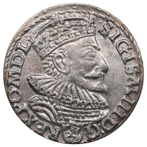 Polish-Lithuanian Commonwealth (Malbork) AR 3 Groszy / Trojak 1594 - Sigismund III Vasa (1587-1632)