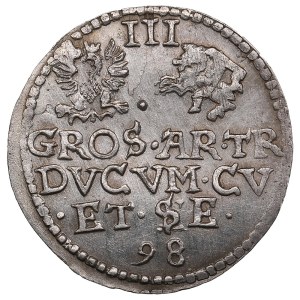 Duchy of Courland and Semigallia (Mitau) 3 Groschen 1598 - Friedrich Kettler (1587-1642)