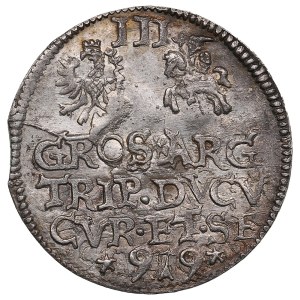 Duchy of Courland and Semigallia (Mitau) 3 Groschen 1599 - Wilhelm Kettler (1587-1616)
