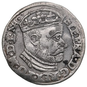 Polish-Lithuanian Commonwealth (Olkusz) AR 3 Groszy / Trojak 1586 - Stefan Batory (1576-1586)