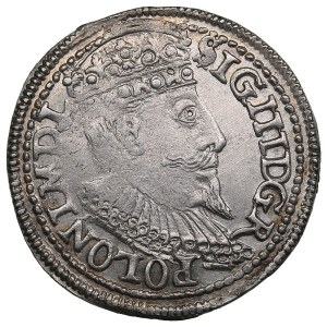 Polish-Lithuanian Commonwealth (Olkusz) AR 3 Groszy / Trojak 1596 - Sigismund III Vasa (1587-1632)