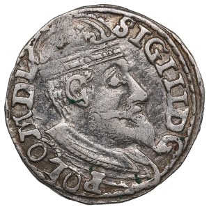 Polish-Lithuanian Commonwealth (Olkusz) AR 3 Groszy / Trojak 1600 - Sigismund III Vasa (1587-1632)