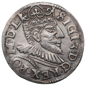 Polish-Lithuanian Commonwealth (Poznan) AR 3 Groszy / Trojak 1592 - Sigismund III Vasa (1587-1632)