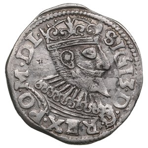 Polish-Lithuanian Commonwealth (Poznan) AR 3 Groszy / Trojak 1596 - Sigismund III Vasa (1587-1632)