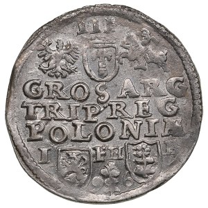 Polish-Lithuanian Commonwealth (Poznan) AR 3 Groszy / Trojak 1596 - Sigismund III Vasa (1587-1632)