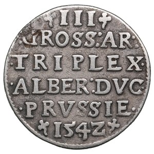 German States, Duchy of Prussia (Königsberg) 3 Gröscher 1542 - Albrecht I (1525-1568)