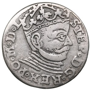 City of Riga under Polish rule, AR 3 Groszy / Trojak 1581 - Stefan Batory (1576-1586)