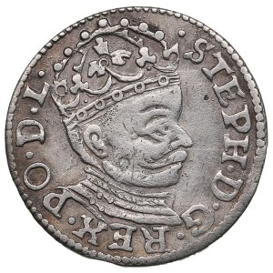 City of Riga under Polish rule, AR 3 Groszy / Trojak 1582 - Stefan Batory (1576-1586)