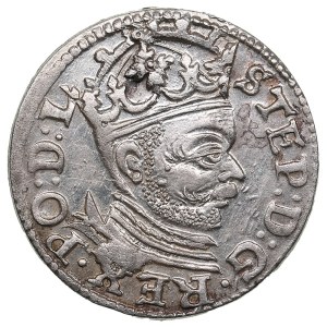 Město Riga pod polskou nadvládou, AR 3 Groszy / Trojak 1583 - Stefan Batory (1576-1586)