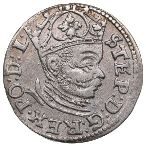 City of Riga under Polish rule, AR 3 Groszy / Trojak 1584 - Stefan Batory (1576-1586)