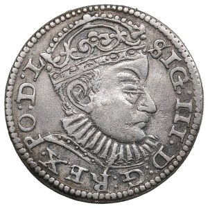 City of Riga under Polish rule, AR 3 Groszy / Trojak 1588 - Sigismund III Vasa (1587-1632)