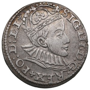 City of Riga under Polish rule, AR 3 Groszy / Trojak 1588 - Sigismund III Vasa (1587-1632)