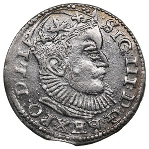 City of Riga under Polish rule, AR 3 Groszy / Trojak 1589 - Sigismund III Vasa (1587-1632)