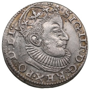 City of Riga under Polish rule, AR 3 Groszy / Trojak 1589 - Sigismund III Vasa (1587-1632)