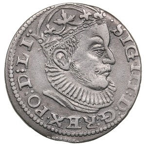 City of Riga under Polish rule, AR 3 Groszy / Trojak 1589 - Sigismund III Vasa (1587-1632)