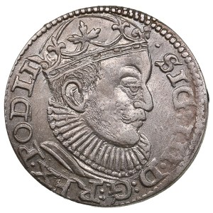 City of Riga under Polish rule, AR 3 Groszy / Trojak 1589 - Sigismund III Vasa (1587-1632)