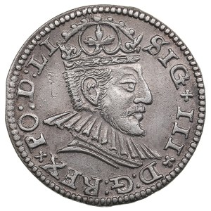 City of Riga under Polish rule, AR 3 Groszy / Trojak 1590 - Sigismund III Vasa (1587-1632)