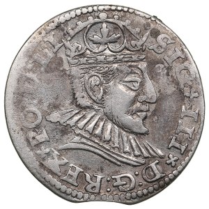 City of Riga under Polish rule, AR 3 Groszy / Trojak 1590 - Sigismund III Vasa (1587-1632)