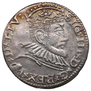 City of Riga under Polish rule, AR 3 Groszy / Trojak 1593 - Sigismund III Vasa (1587-1632)