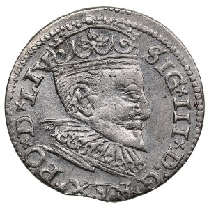 City of Riga under Polish rule, AR 3 Groszy / Trojak 1595 - Sigismund III Vasa (1587-1632)