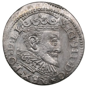 City of Riga under Polish rule, AR 3 Groszy / Trojak 1595 - Sigismund III Vasa (1587-1632)