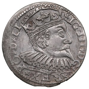 City of Riga under Polish rule, AR 3 Groszy / Trojak 1600 - Sigismund III Vasa (1587-1632)