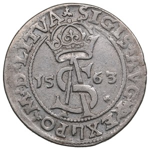 Lithuania, Grand Duchy (Vilnius) AR 3 Groszy / Trojak 1563 - Sigismund II Augustus (1544-1572)