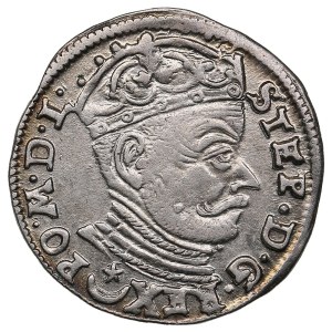 Polish-Lithuanian Commonwealth (Vilnius) AR 3 Groszy / Trojak 1582 - Stefan Batory (1576-1586)
