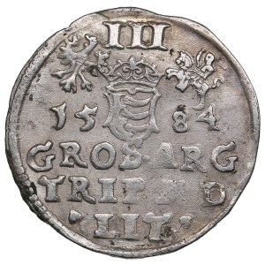 Polish-Lithuanian Commonwealth (Vilnius) AR 3 Groszy / Trojak 1584 - Stefan Batory (1576-1586)