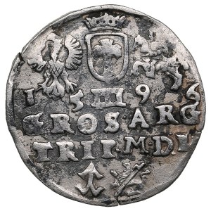 Polish-Lithuanian Commonwealth (Vilnius) AR 3 Groszy / Trojak 1596 - Sigismund III Vasa (1587-1632)