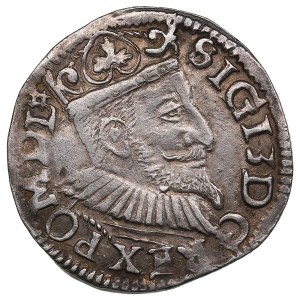 Polish-Lithuanian Commonwealth (Wschowa) AR 3 Groszy / Trojak 1595 - Sigismund III Vasa (1587-1632)