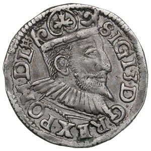 Polish-Lithuanian Commonwealth (Wschowa) AR 3 Groszy / Trojak 1595 - Sigismund III Vasa (1587-1632)