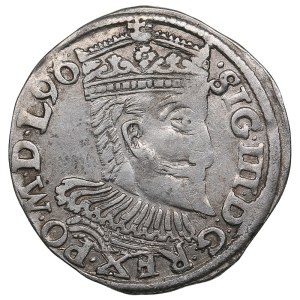 Polish-Lithuanian Commonwealth (Wschowa) AR 3 Groszy / Trojak 1596 - Sigismund III Vasa (1587-1632)