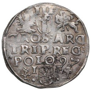 Polish-Lithuanian Commonwealth (Wschowa) AR 3 Groszy / Trojak 1597 - Sigismund III Vasa (1587-1632)