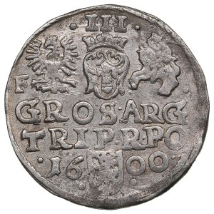 Polish-Lithuanian Commonwealth (Wschowa) AR 3 Groszy / Trojak 1600 - Sigismund III Vasa (1587-1632)