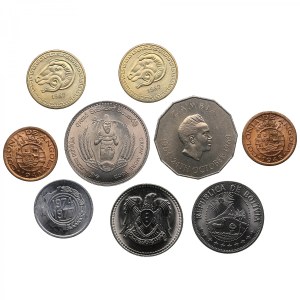 Group of World coins 1948-1987 (9)