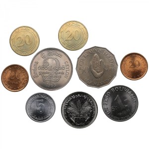 Group of World coins 1948-1987 (9)