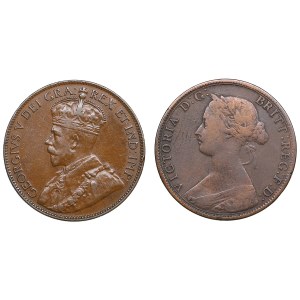 Canadian Provinces 1 Cent 1864, 1929 (2)
