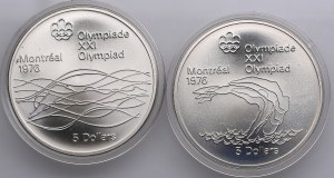 Canada (Ottawa) 5 Dollars 1975 - Elizabeth II (1952-2022) - Montreal Olympics (2)