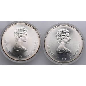 Canada (Ottawa) 5 Dollars 1975 - Elizabeth II (1952-2022) - Montreal Olympics (2)