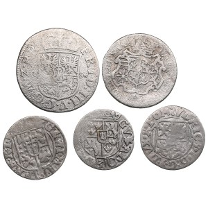 Group of European silver coins 17th-18th centuries (5)