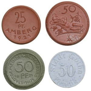 Germany, Weimar Republic notgeld. Porcelain (4)