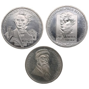 Germany 5 Mark 1968, 10 Euro 2003, 2005 (3)