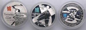 United Kingdom (Royal Mint, Llantrisant) 5 Pounds 2009, 2010 - Elizabeth II (1952-2022) - London Olympics (3)