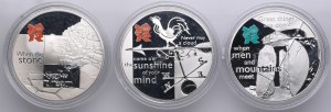 United Kingdom (Royal Mint, Llantrisant) 5 Pounds 2009, 2010 - Elizabeth II (1952-2022) - London Olympics (3)