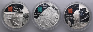 United Kingdom (Royal Mint, Llantrisant) 5 Pounds 2009, 2010 - Elizabeth II (1952-2022) - London Olympics (3)