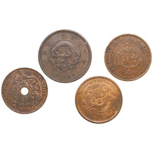 Coins of China, Japan, French Indo-China (4)