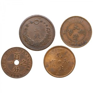 Coins of China, Japan, French Indo-China (4)